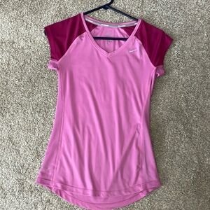 Nike running Dri- Fit cap sleeve t shirt